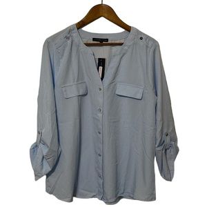 Blue Striped Women's Top